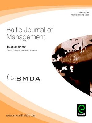 cover image of Baltic Journal of Management, Volume 3, Issue 2